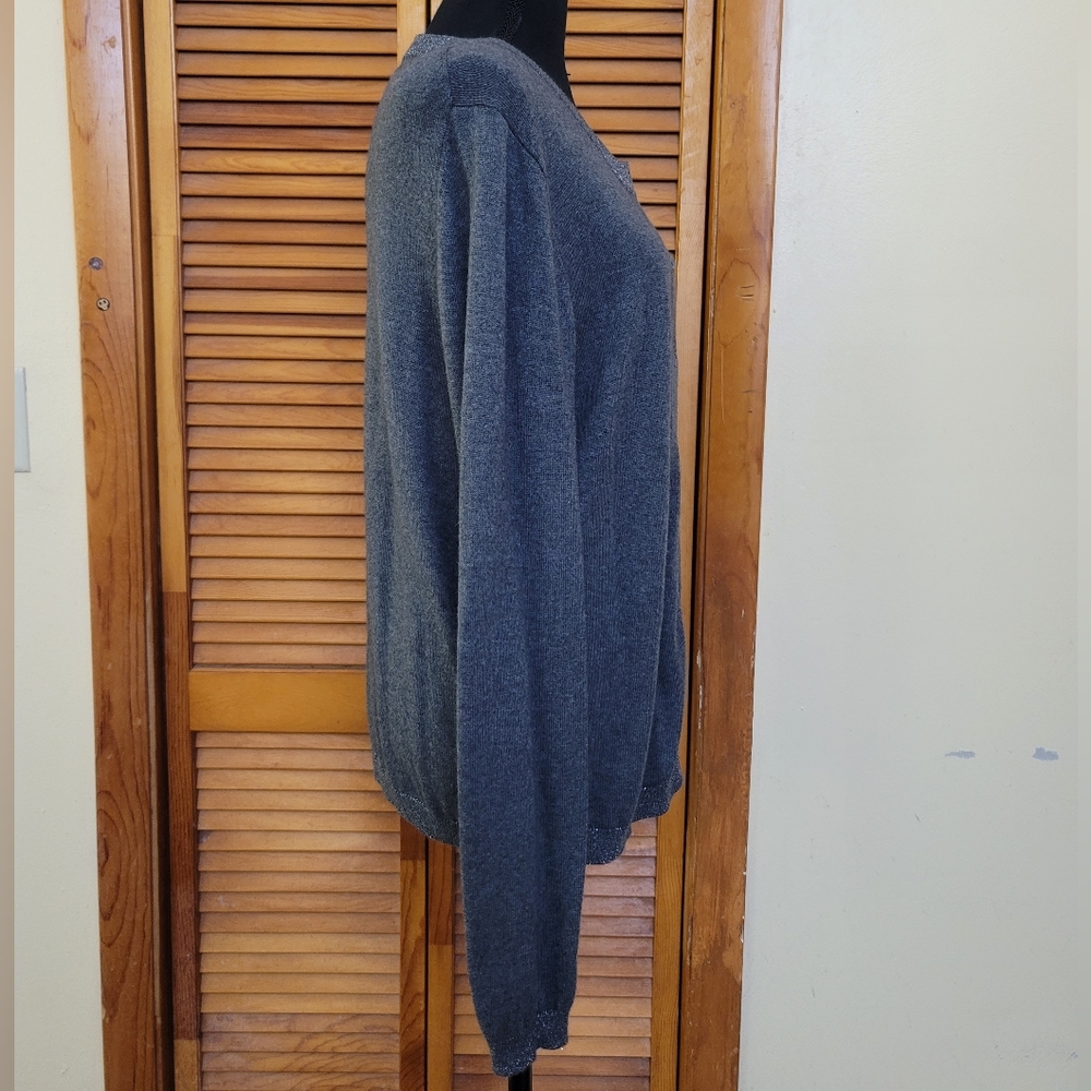 EUC Apostrophe Cardigan Sweater Size Large - Picture 8 of 13